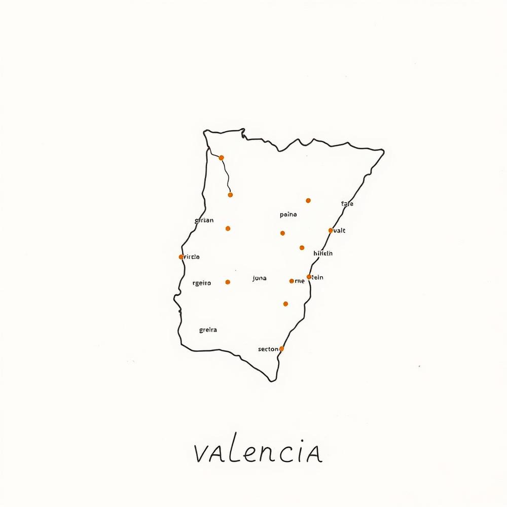 Mapa de la Comunitat Valenciana